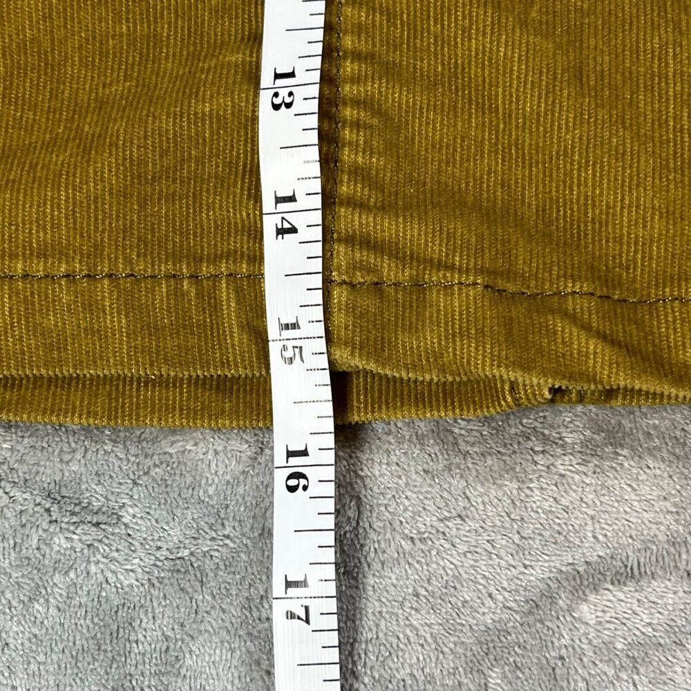 Athleta Women's Mini Skirt Size 4 Mustard‎ Yellow Corduroy5-Pocket Casual Cotton - Picture 11 of 13